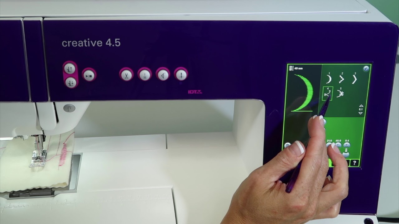PFAFF creative 4.5 9 Machine Overview