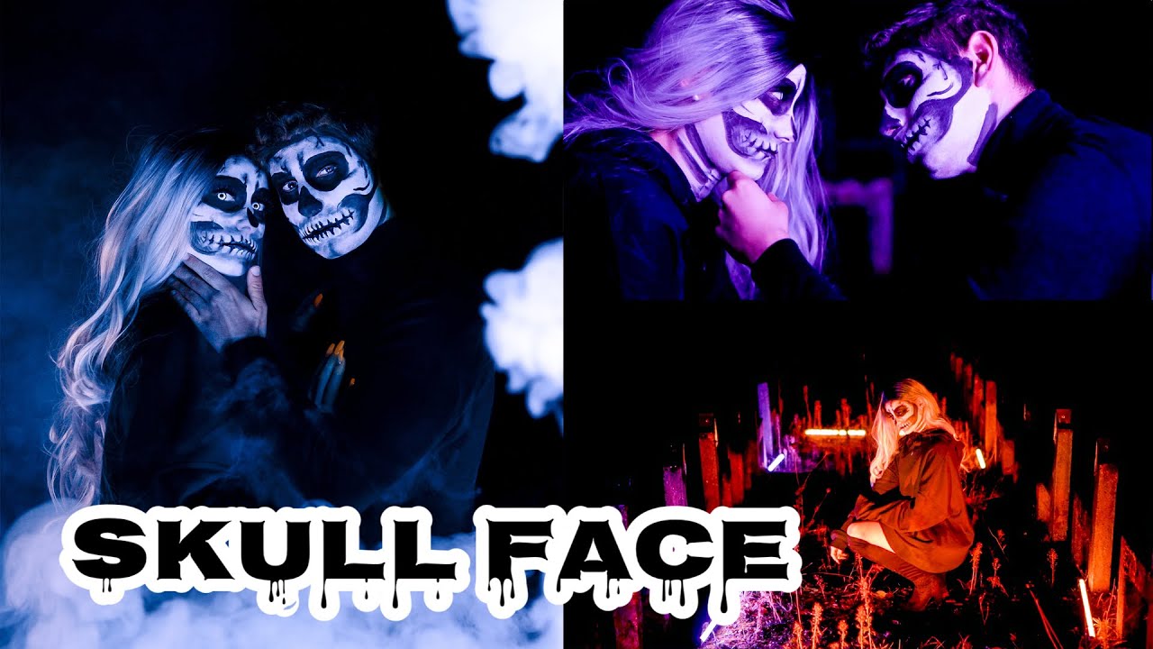 Couple skull face Halloween Make-up - /MissNici