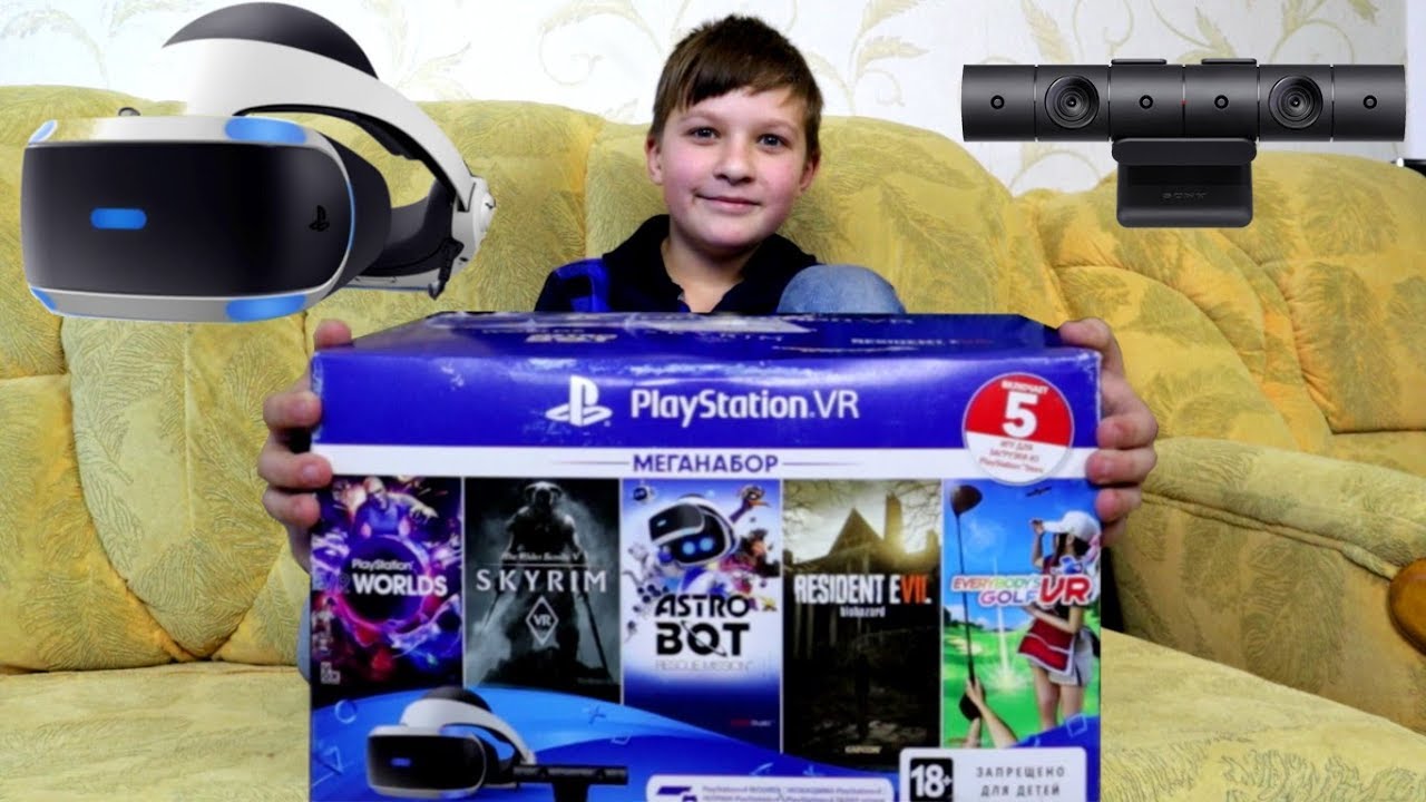 Приехал ПОДАРОК! Мега набор Playstation VR Виртуальная реальность ВЛОГ