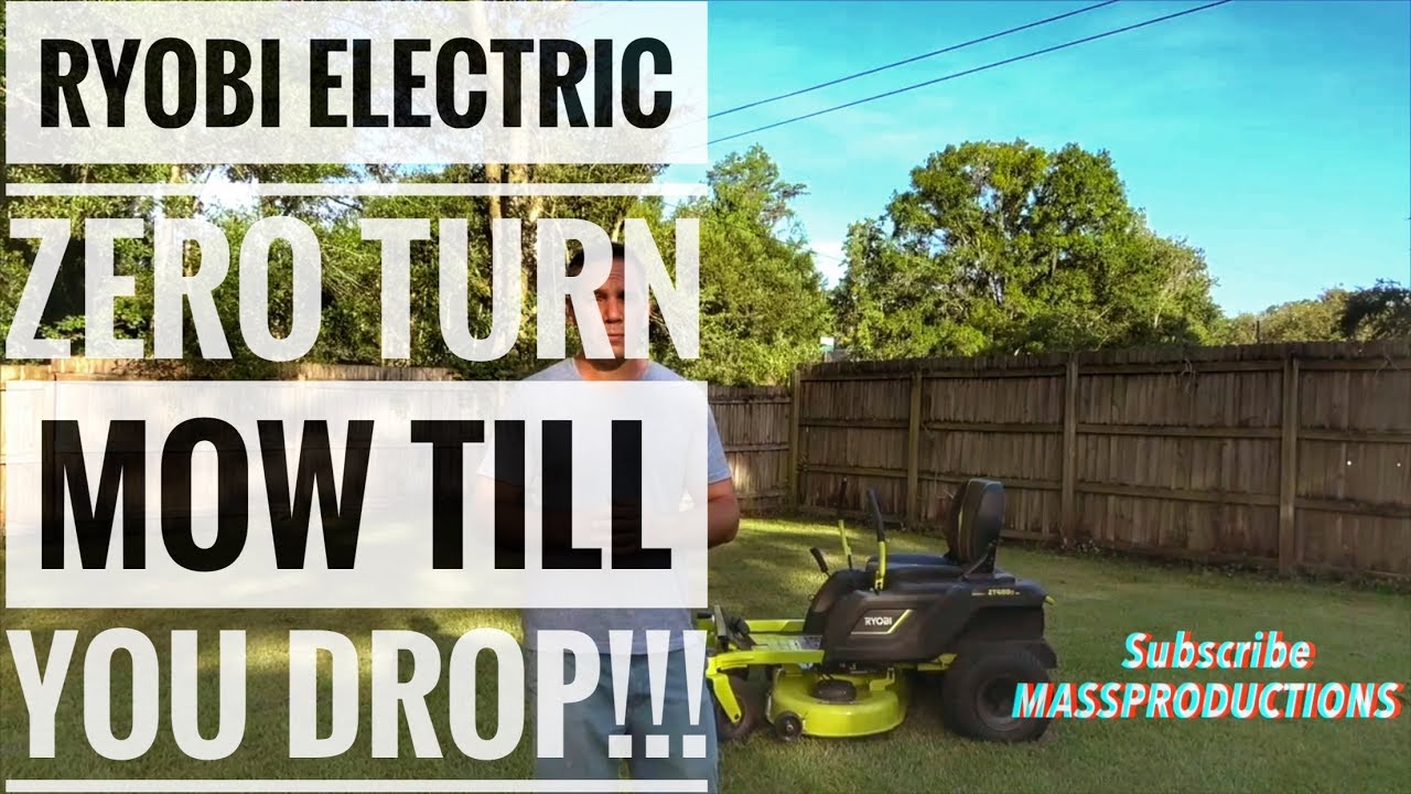 Ryobi ZT480e Zero Turn Electric Lawn Mower - What Happens When the Battery Dies?