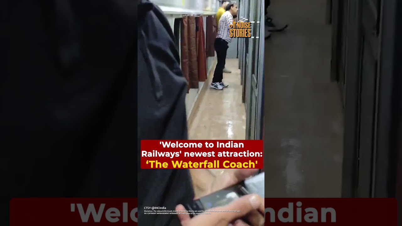 Indian Railways Coach Leak Goes Viral, Users Call It a Waterfall