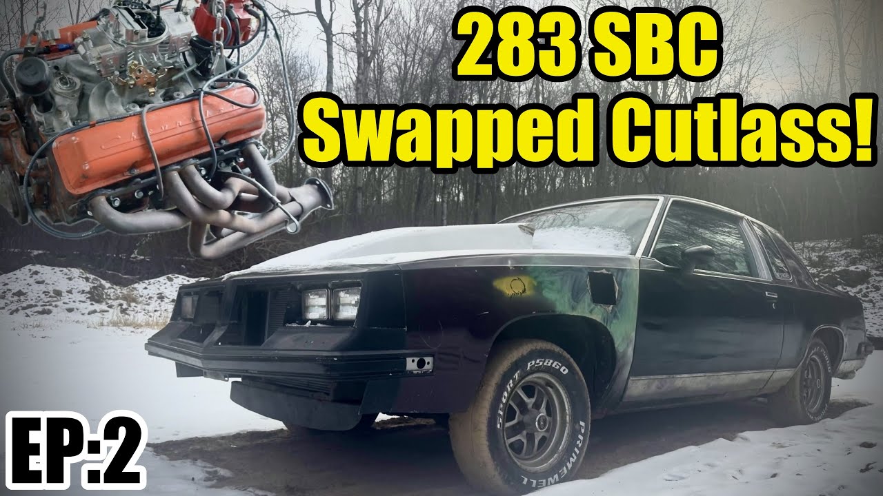 Budget Build 283 Chevy Swapped in an Olds Cutlass! EP:2 (Exhaust, Power Steering, Timing)
