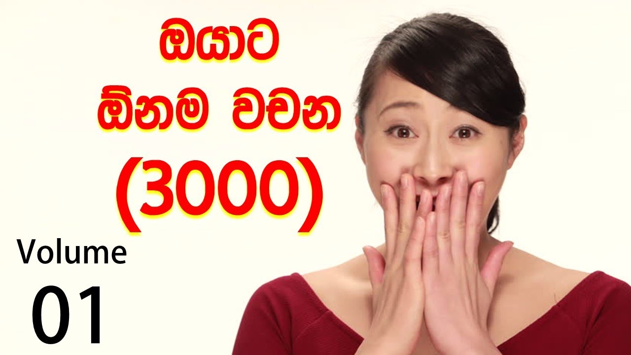 How to learn English in Sinhala | Most usable 3000 English Words | Easy English in Sinhala Volume 01
