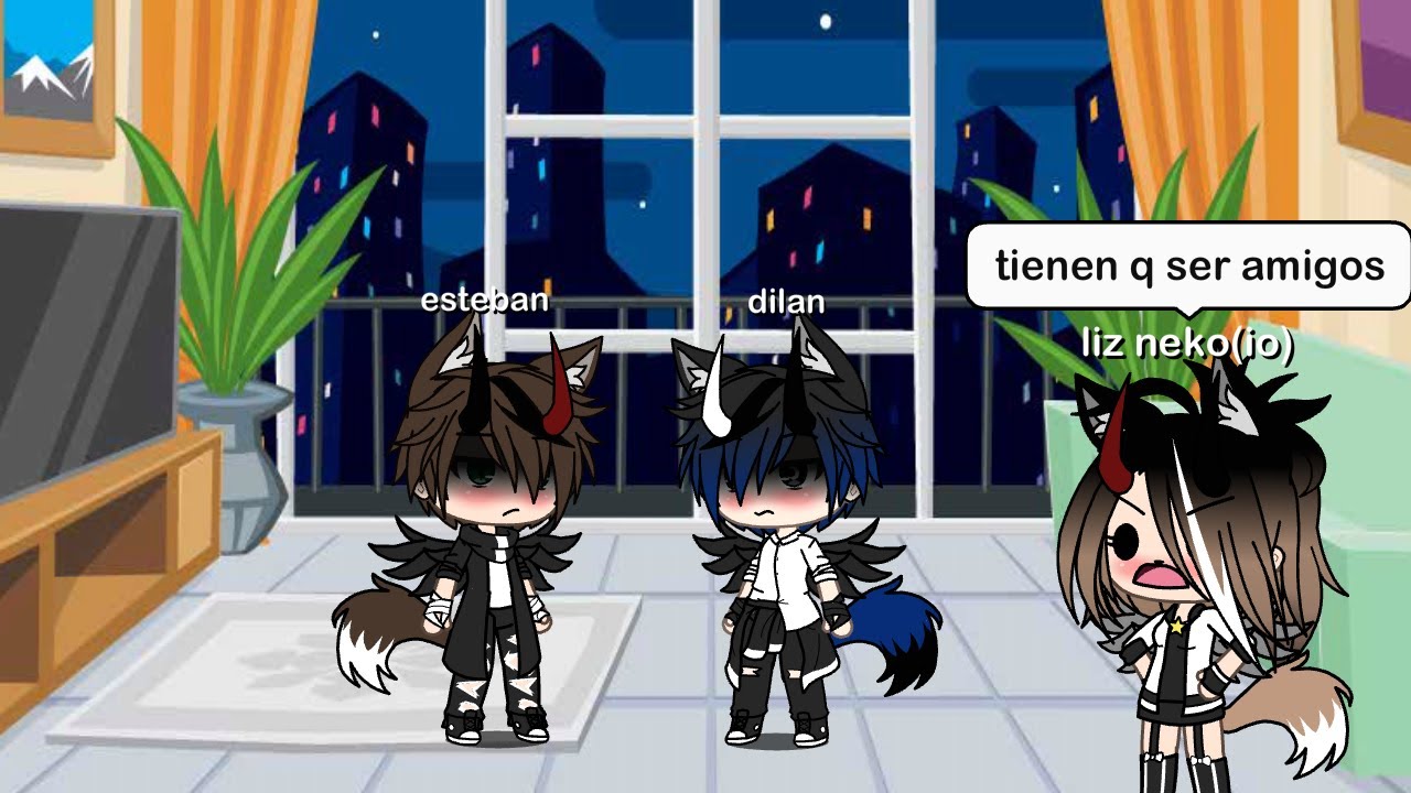 Tienen que ser amigos.../meme/liz_neko/gacha life