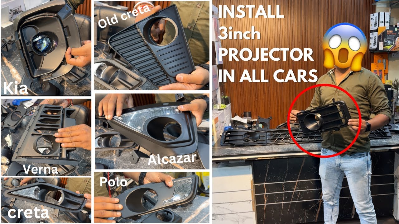 Foglamp frames for all cars😍|Now install 3 inch projectors easily!✅|Procustomcars