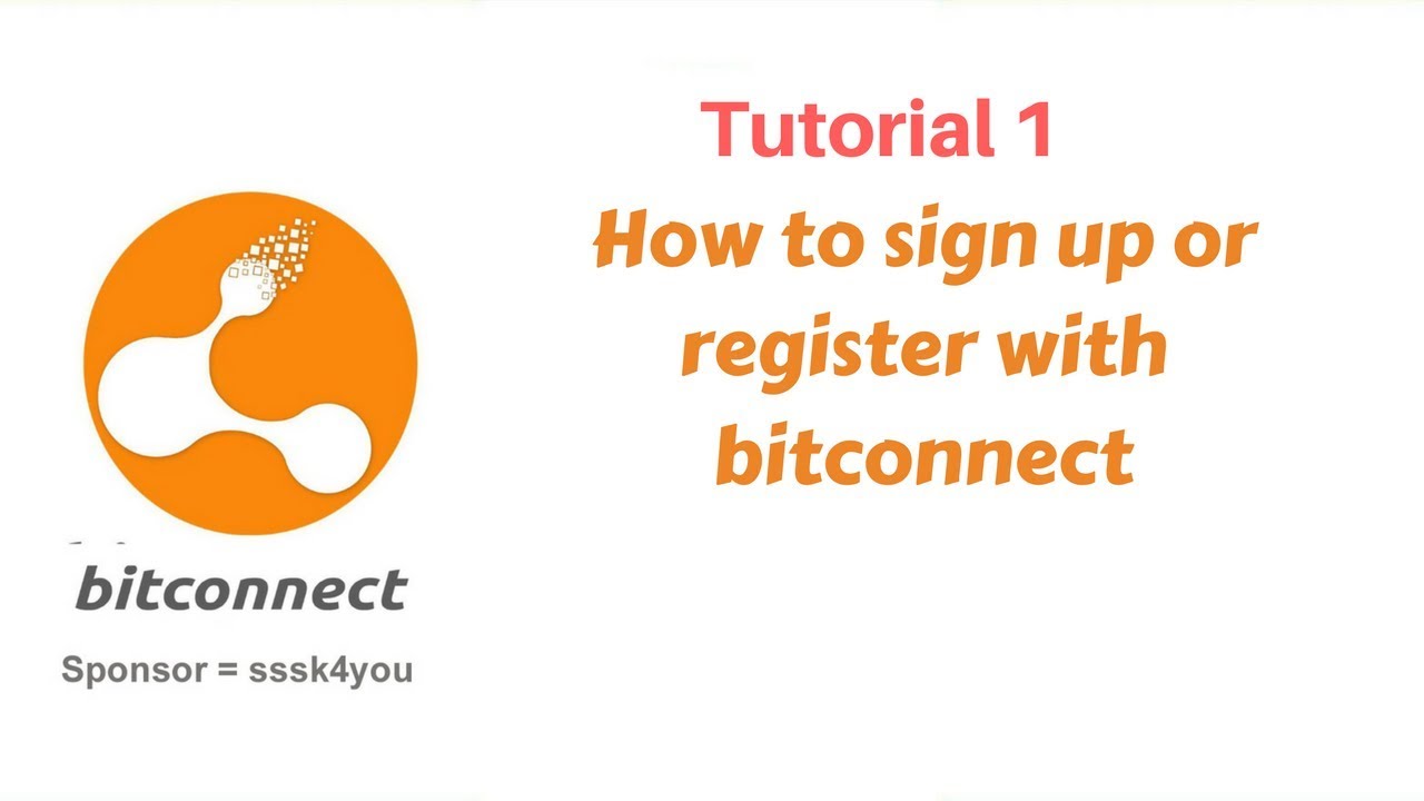 Bitconnect 1 | How to sign up or register with bitconnect