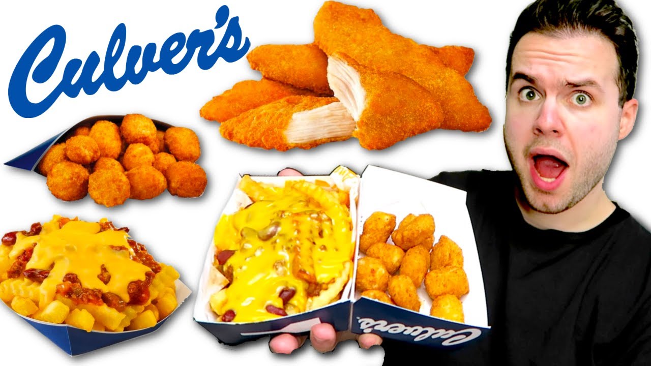 Trying Culver's MENU for the FIRST TIME! Fast Food Review!