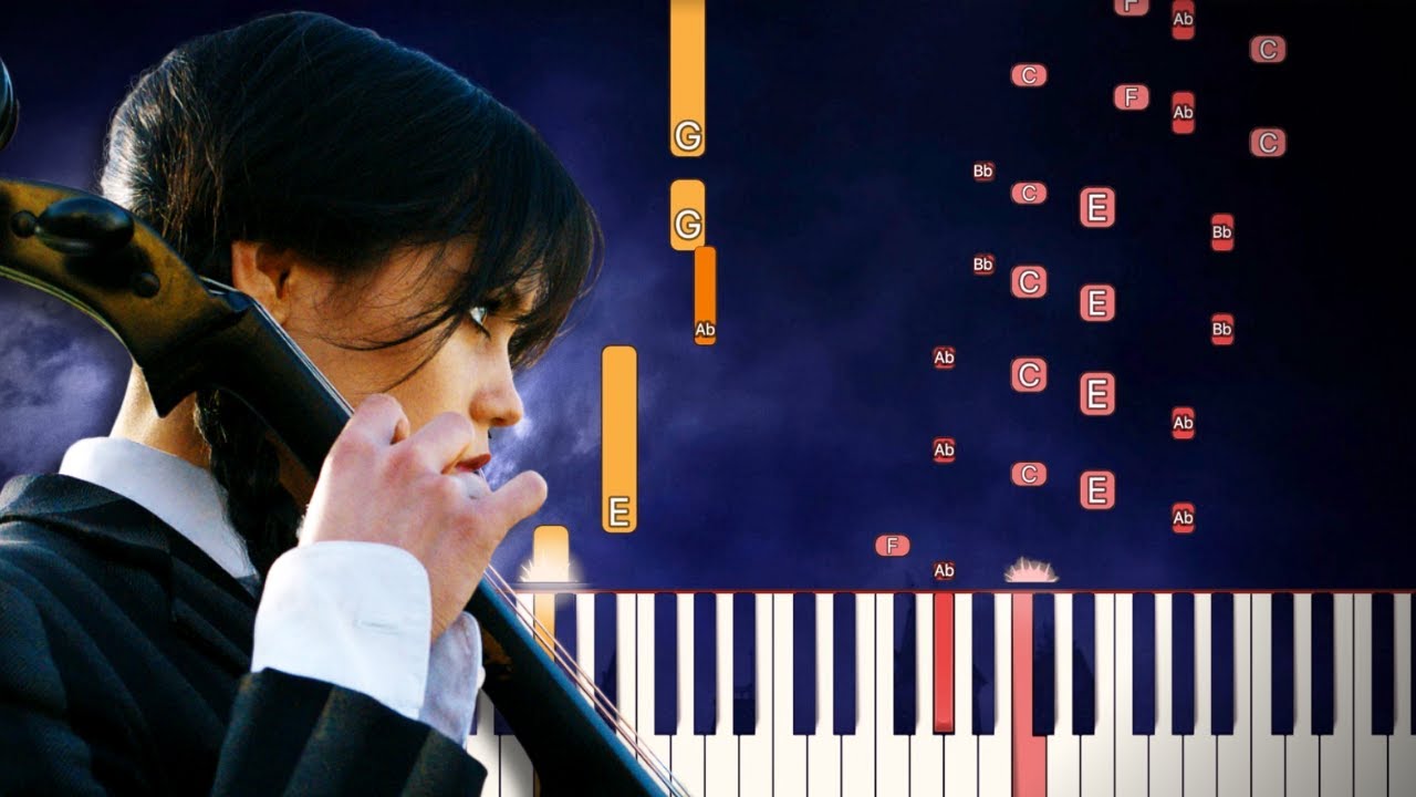 Paint It Black  - Wednesday | Piano Tutorial