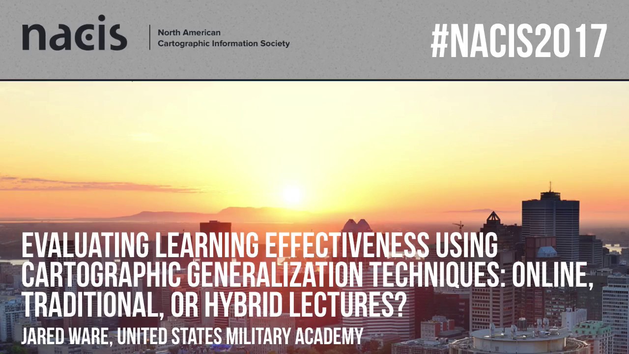 Evaluating Learning Effectiveness Using Cartographic Generalization Techniques &mdash; Jared Ware
