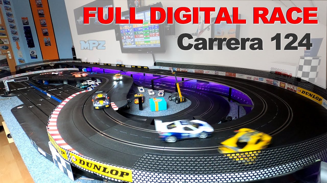NEW  FULL RACE Carrera Digital 124 plus Cockpit XP Screen - 4K Quality