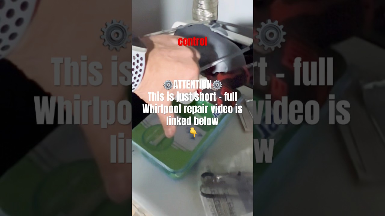 Whirlpool Washer F5 E2 Error &ndash; Door Lock Replacement Process | Appliance Fix Lab Winnipeg 🇨🇦