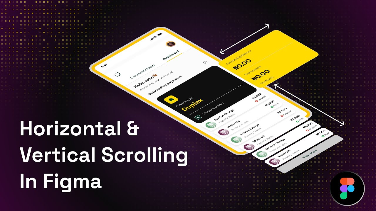 How to Do Horizontal & Vertical Scrolling in Figma | Scrolling & Sticky Prototyping Tutorial