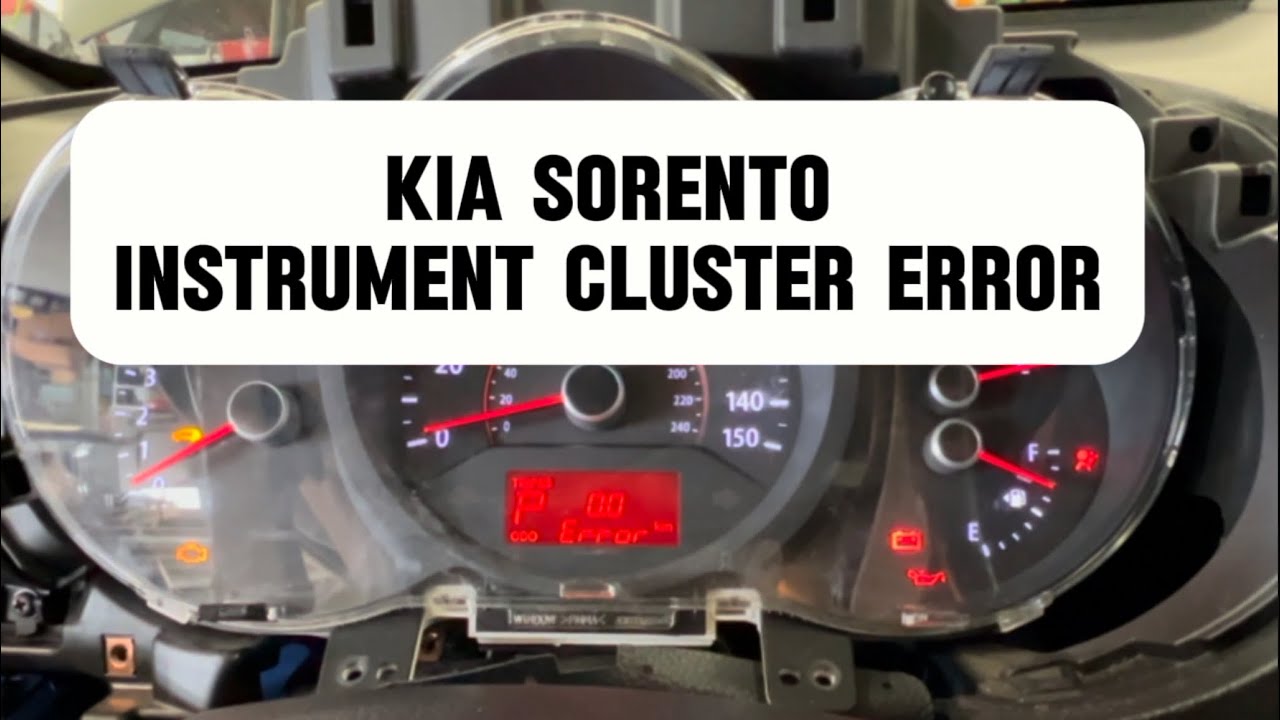 Kia Sorento: Instrument Cluster ERROR…  @WrenchingRyan
