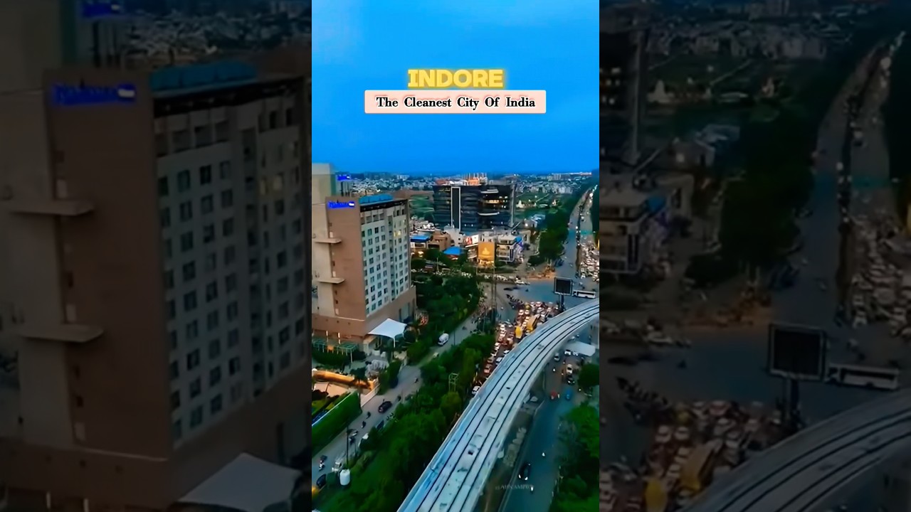 Indore City - India's Cleanest City | Indore City Drone View | Indore City Status #indore #shorts