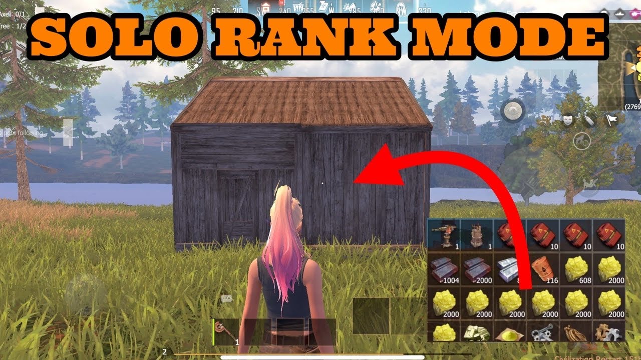 SOLO JOURNEY IN RANK MODE || SOLO GAMEPLAY PART -1 || Last island of survival #rustmobile