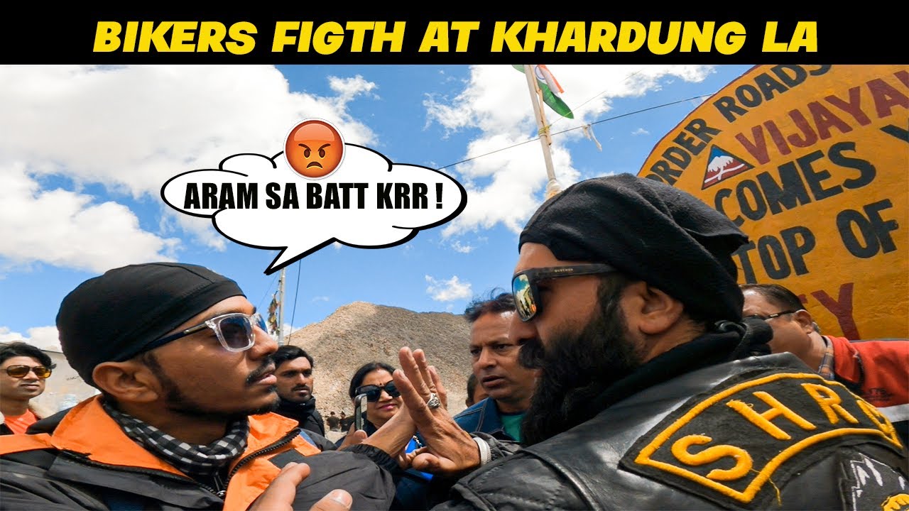 Khardungla Pass Pa Hogyi Ladai  | Bikers vs Tourist