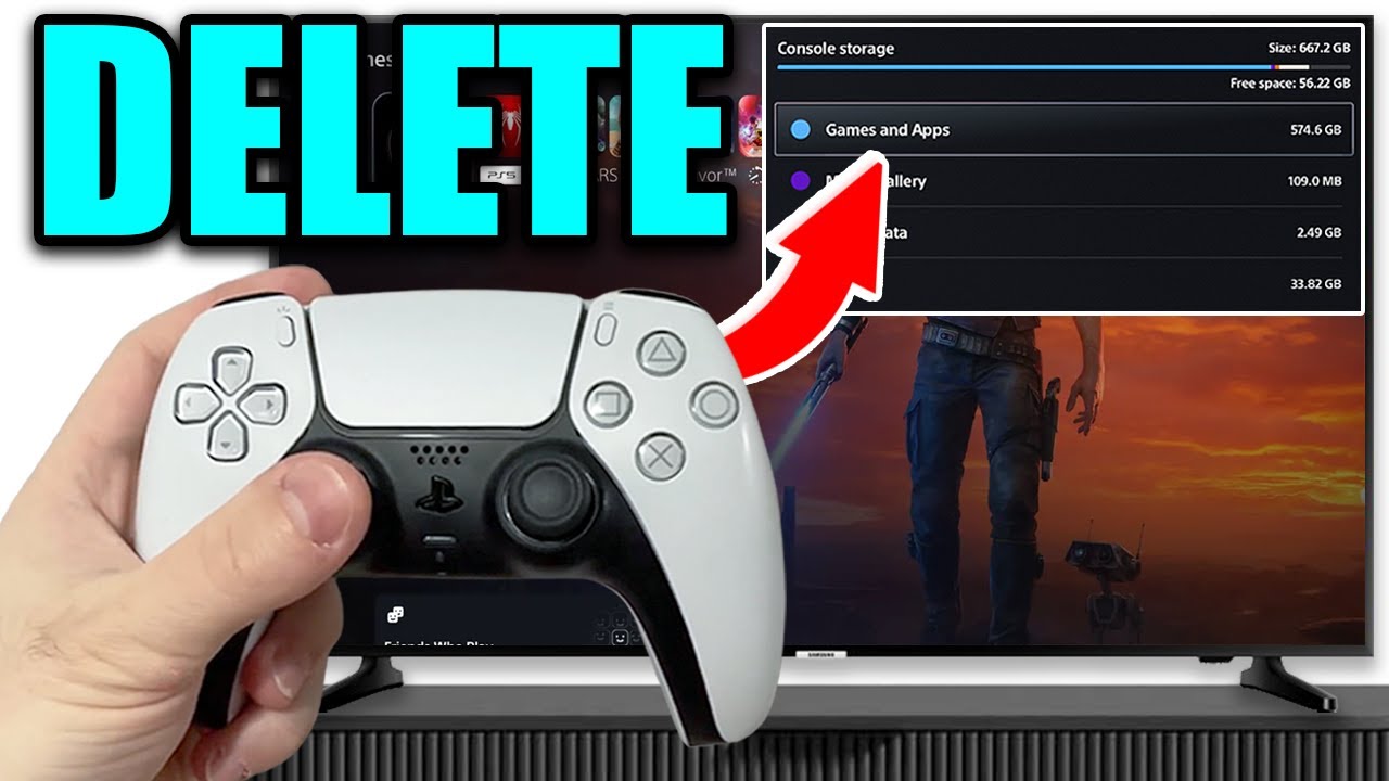 Как удалить игры на PS5! Удалите игры на PS5, чтобы освободить место! БЫСТРО!