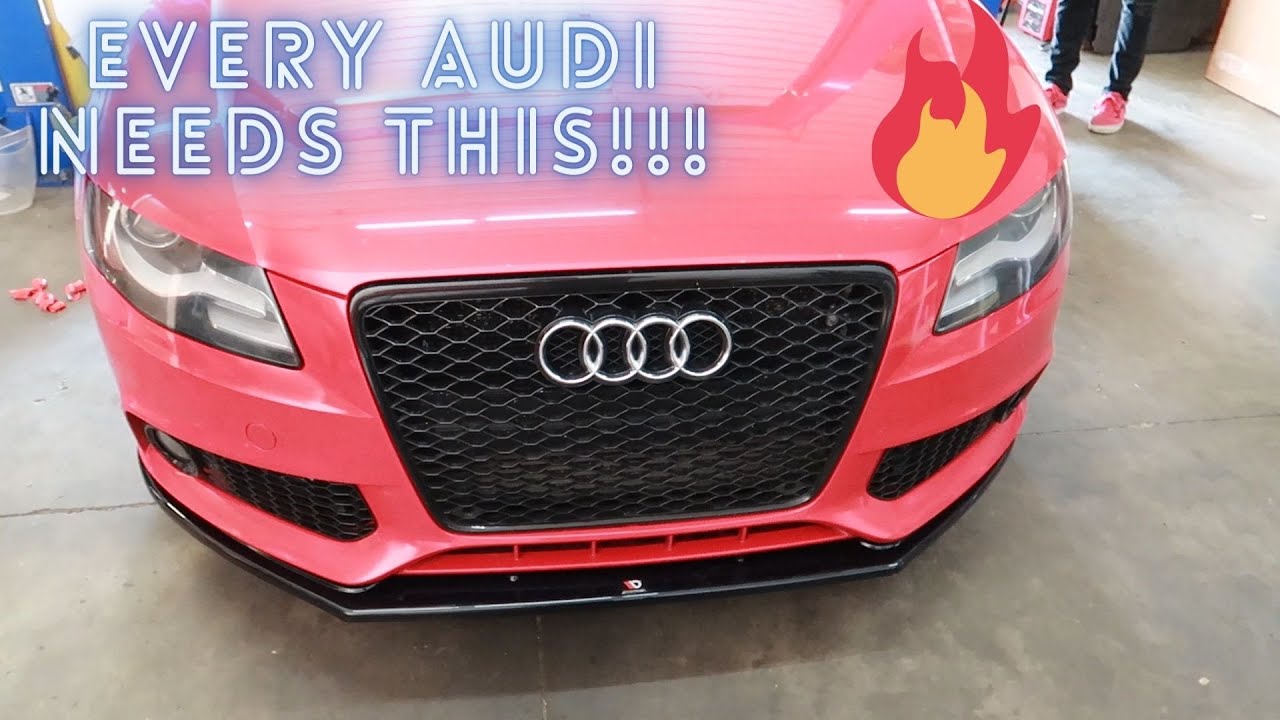 Installing a Maxton Design Front Lip on an Audi A4 B8