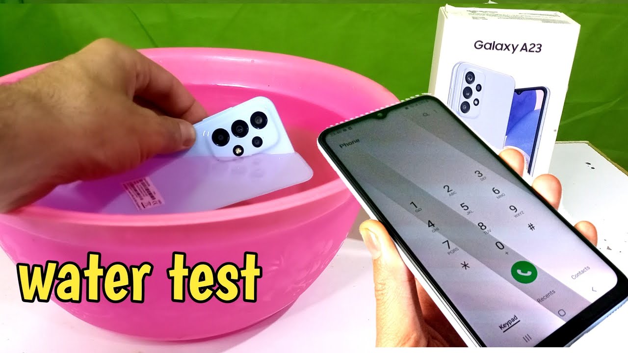 galaxy a23 water test ||samsung a23 waterproof or not ?samsung latest mobile
