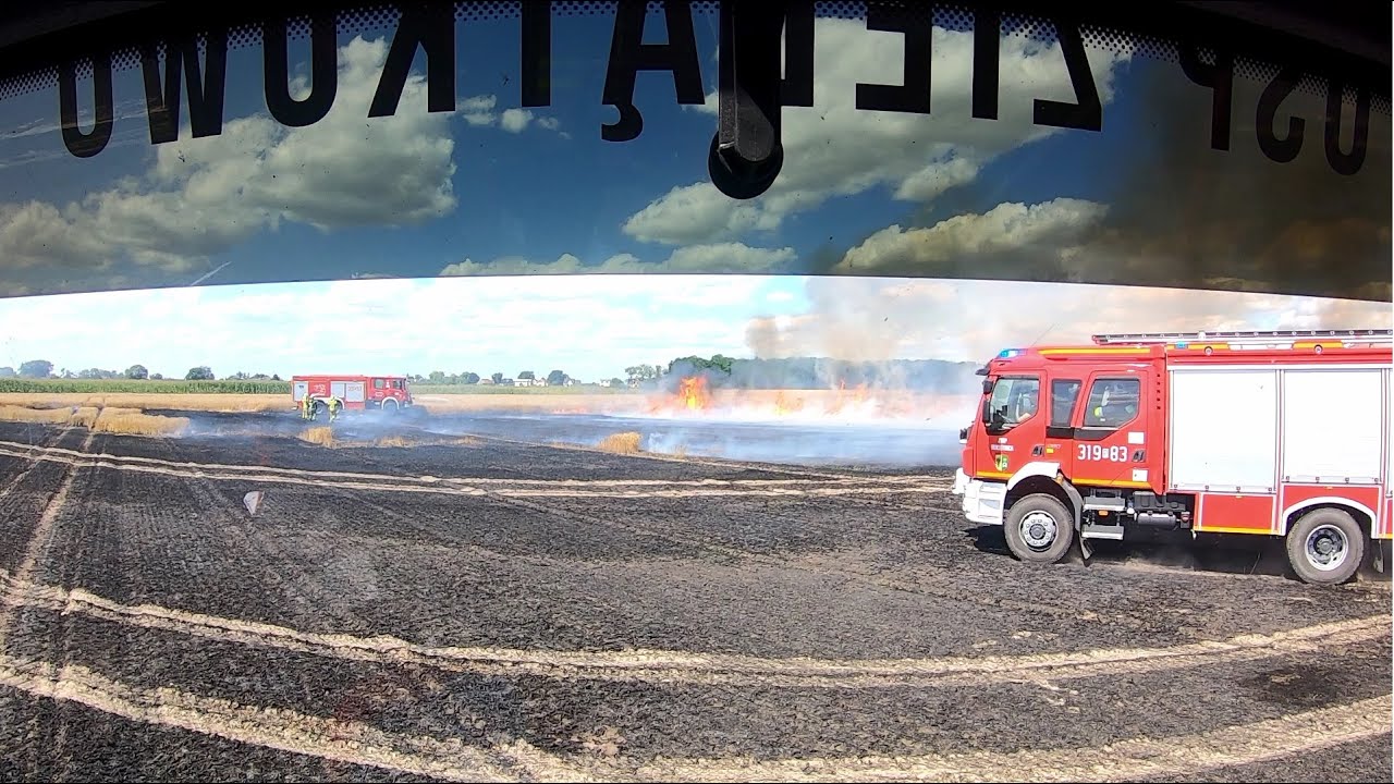 [Helmet Cam][GoPro][Alarmowo] Pożar 150ha pola i lasu w Przecławiu! 337[P]71 GBARt 4,3/32 Mercedes