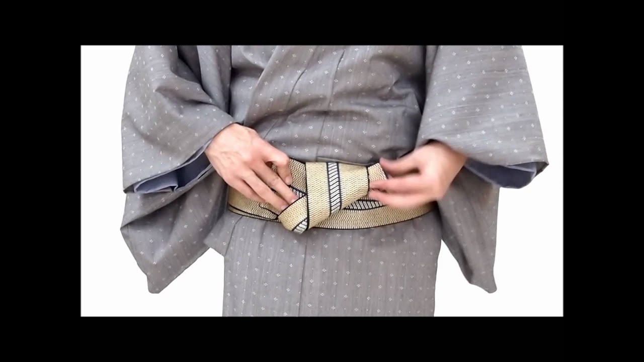 男の着物着付け　角帯貝の口編 | Proper way of How to wear Kimono / Yukata for men