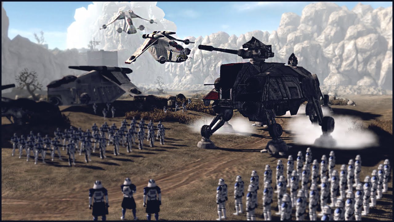 CLONE FORCES DEPLOY ON BALMORRA - Star Wars: Galaxy at War Mod Gameplay