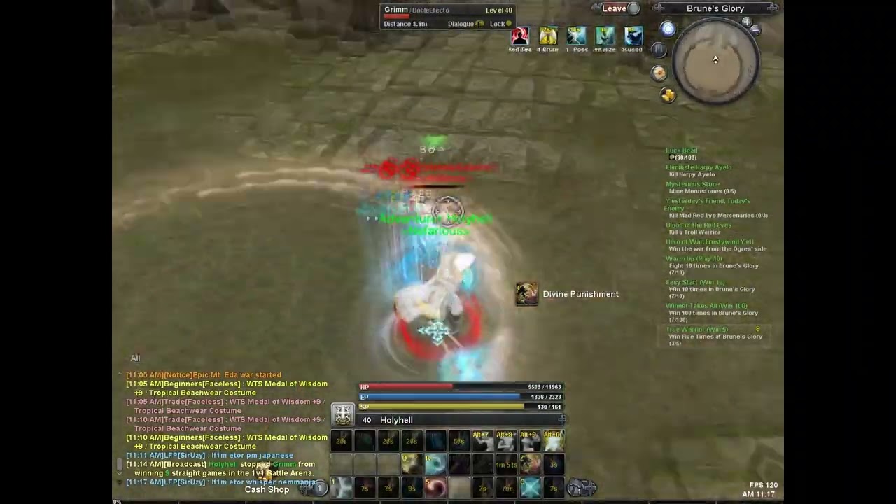 Global Raiderz PVP 1 v 1 Matches