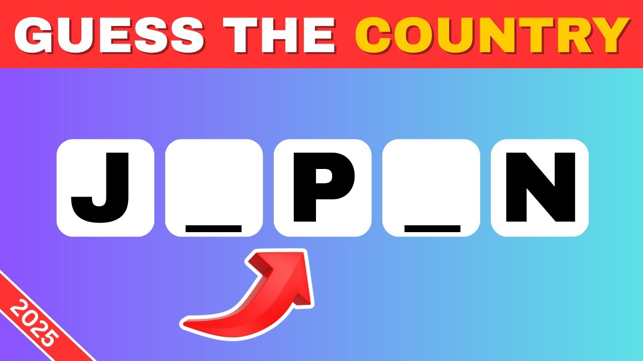 Can You Guess The Country Without Vowels? 🌎🤔 Country Quiz