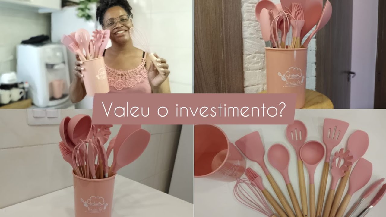 #2- KIT DE ESPÁTULAS DE SILICONE ROSA/MUITO RESISTENTE @NaniMurielli10182925✨