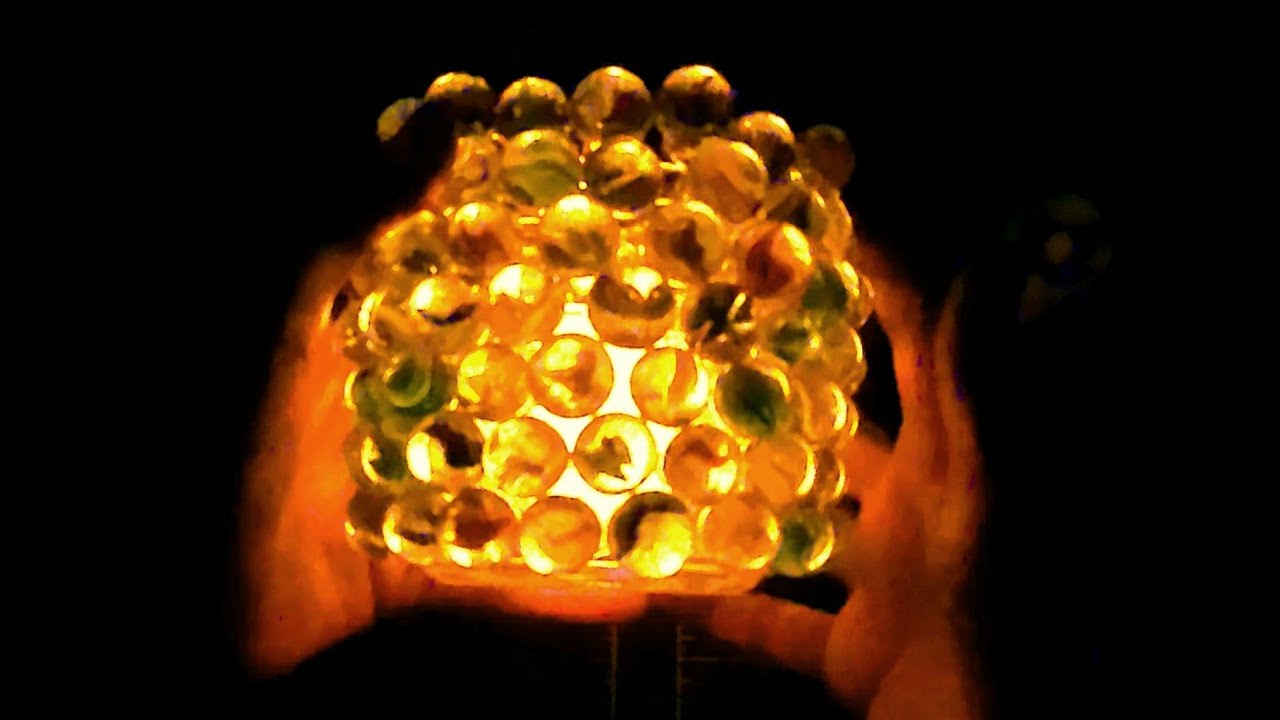Diy Glass Marbles Lamp | Room Decoration Ideas |