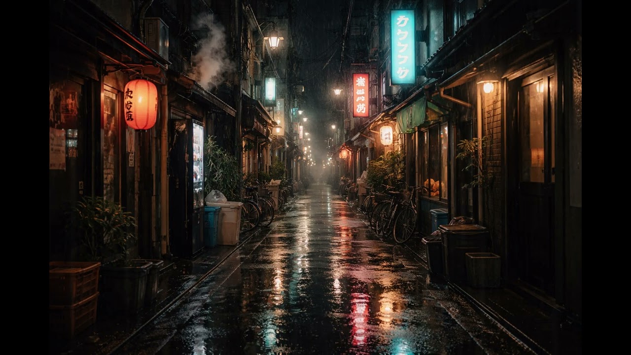 Rainy Night Synthwave 🌧️ Analog Ambient for Deep Focus & Nostalgic Reflection