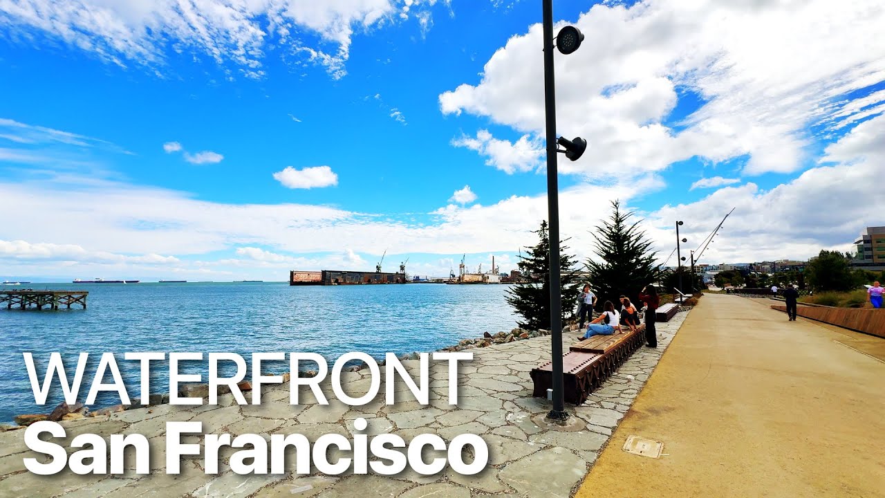 San Francisco, Waterfront Walk | Bayfront & Crane Cove Park | 4K