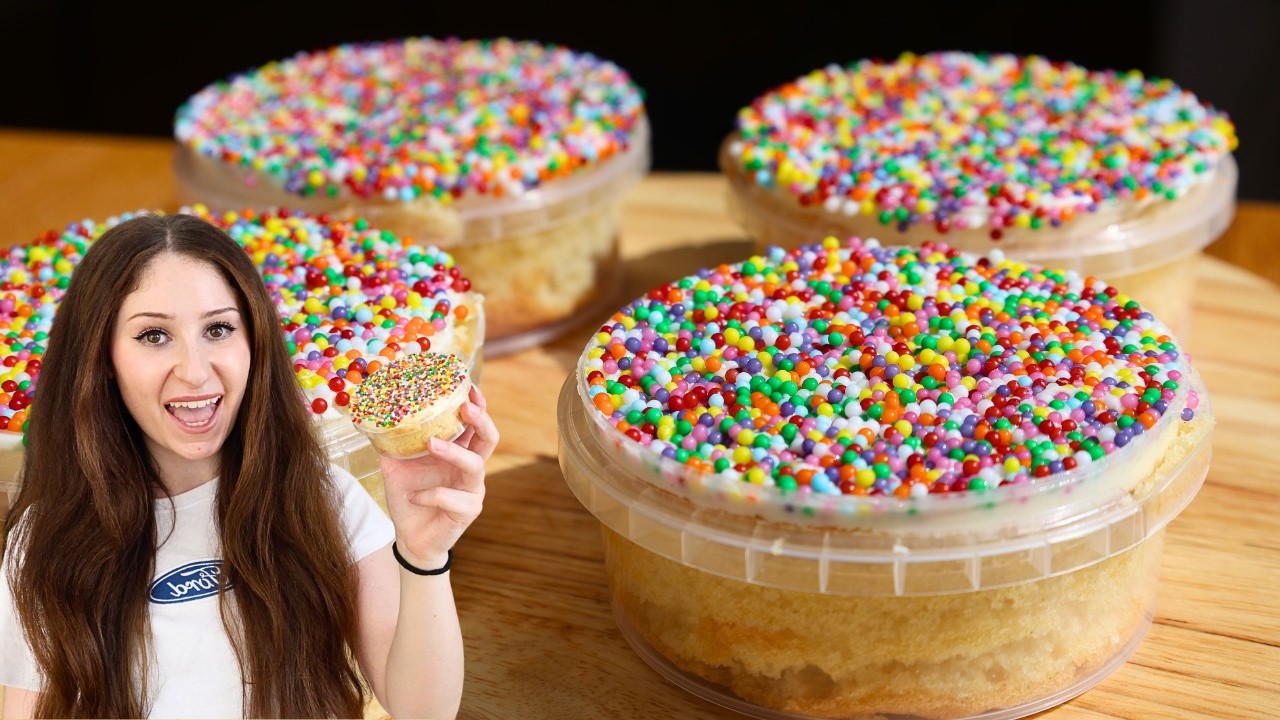 Viral Dot Cakes Recipe 🍭🧁