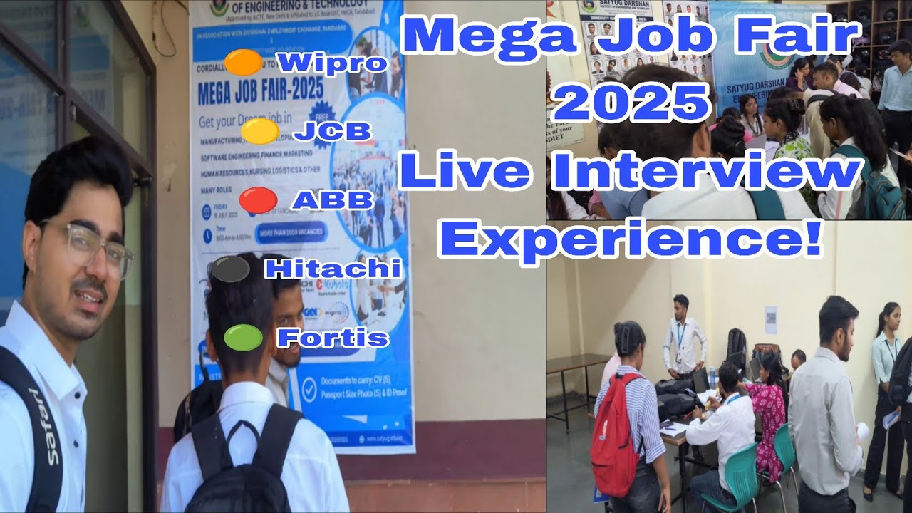Reality of Mega Job Fair 2025 💼 | Live Interviews, Crowd & Companies | My Honest Vlog