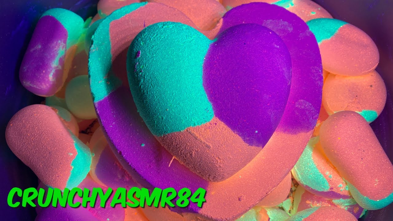 Glow in The Dark Gym Chalk Crush | Sleep Aid | Oddly Satisfying | ASMR