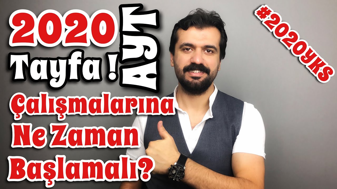 2020 Tayfa AYT &Ccedil;alışmalarına Nasıl Ne Zaman Başlamalı | MF-TM-S&Ouml;ZEL-DİL#2020YKS