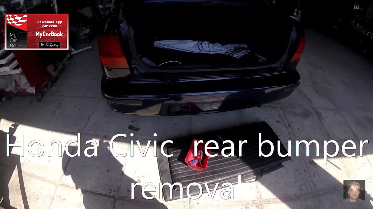 Honda Civic 1996 -2000  rear bumper removal