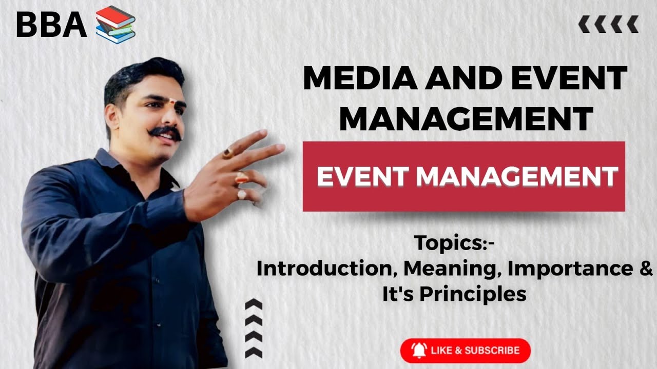 BBA|unit 3 chapter 1|introduction and principles of event management|