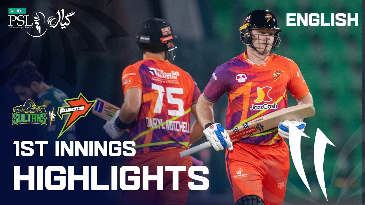 1st Innings Highlights | Multan Sultans vs Rawalpindiz | English | Match 14 | HBL PSL 11 | MZB1K