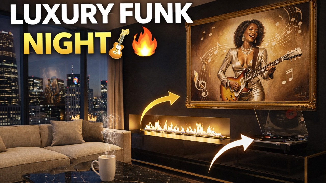 Luxury Funk Night 🎸🔥 | 5 Hours Smooth Funk Grooves in a Penthouse Lounge