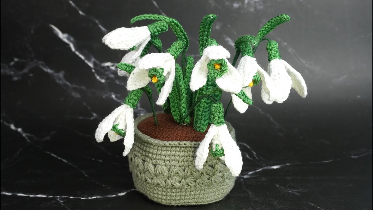 CAMPANILLAS DE LAS  NIEVES TEJIDAS A CROCHET
