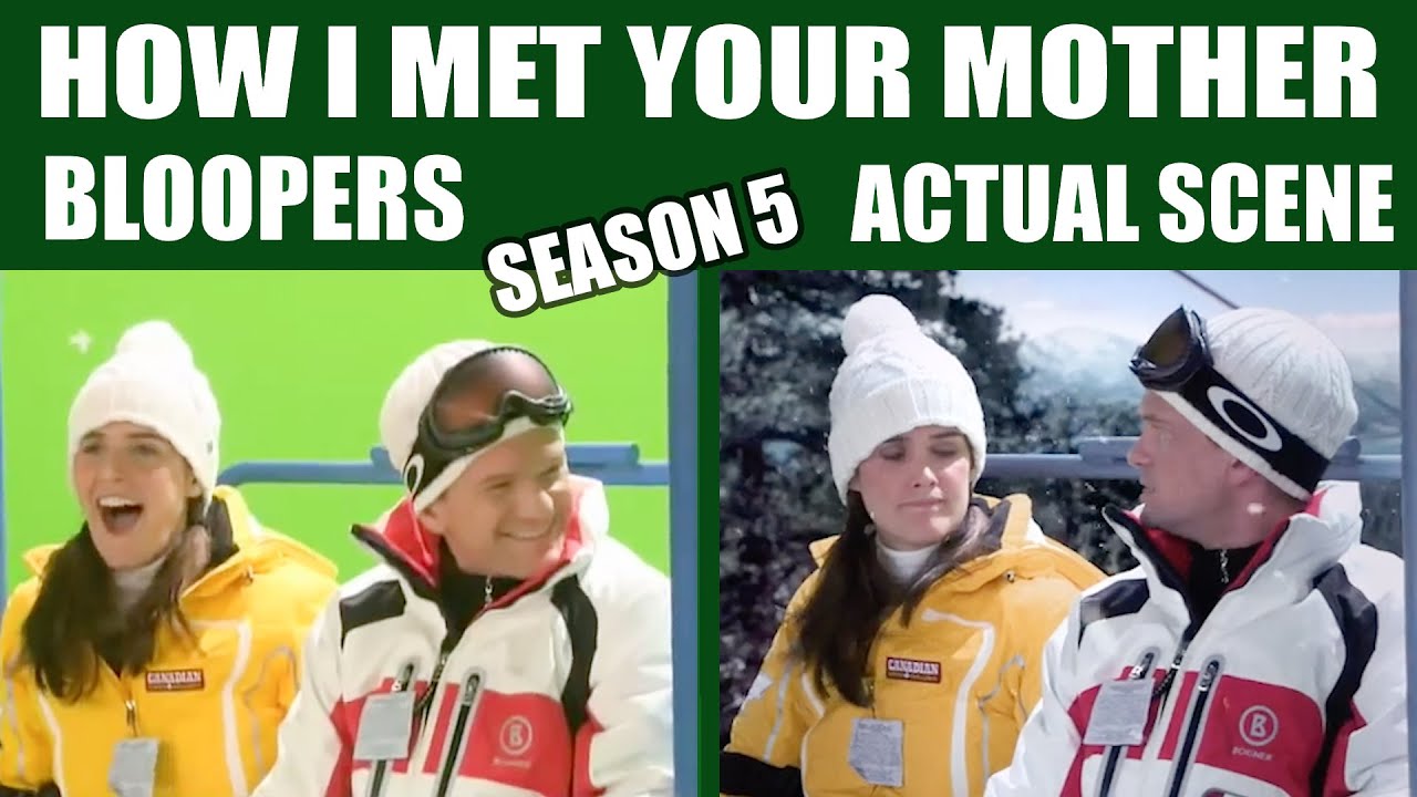 How I Met Your Mother | Season 5 Bloopers vs Actual Scene