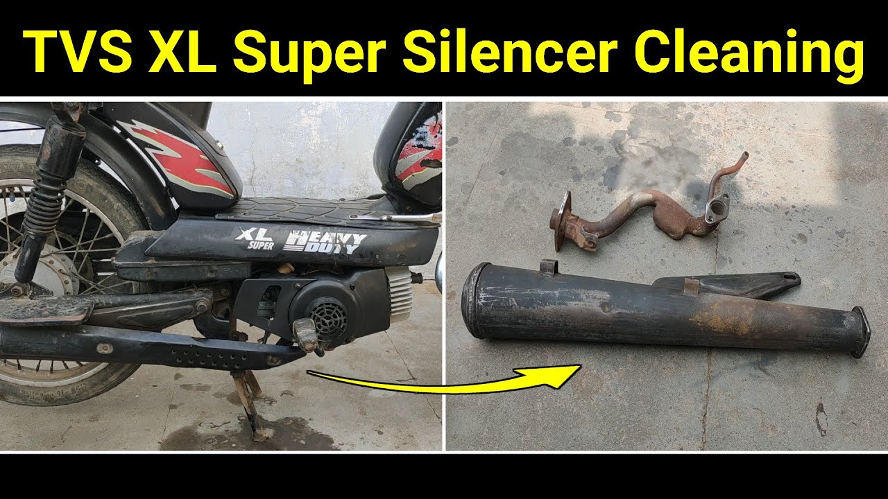 TVS XL Super Silencer Cleaning