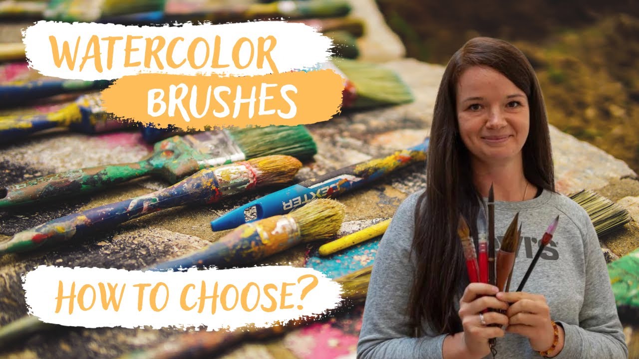 How to choose brushes for watercolor flowers? Different Types Of BRUSHES & How To Choose Them
