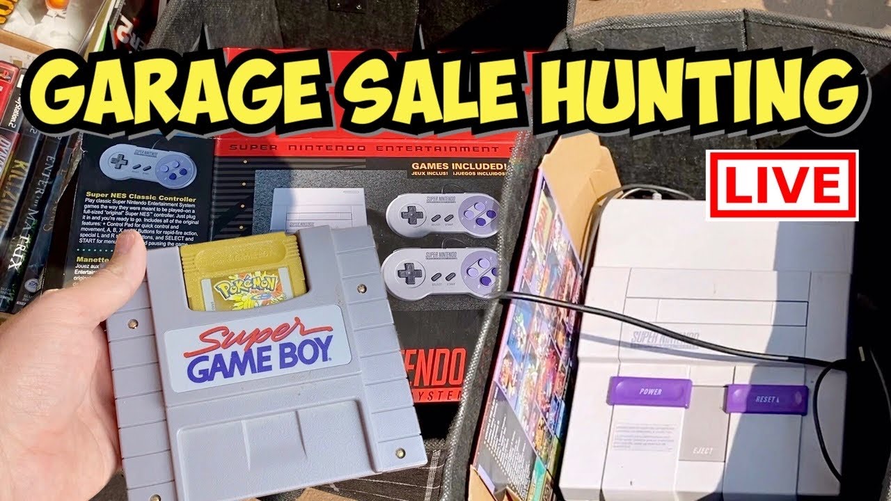 Охота на гаражные распродажи — видеоигры для Super Nintendo, 2DS, PlayStation 3, Sony PSP, XBox 3...