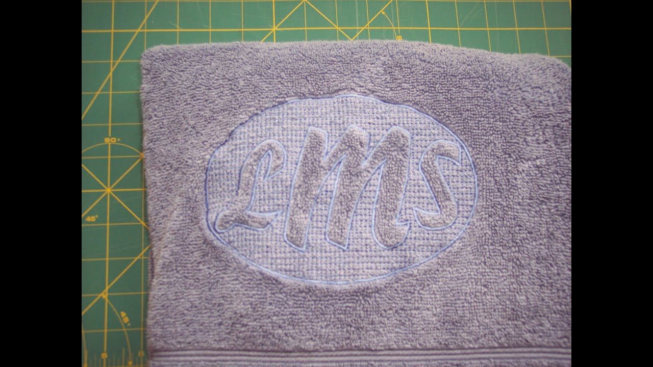 Brother PE Design Next: Embossed Towels (Lesson 36)