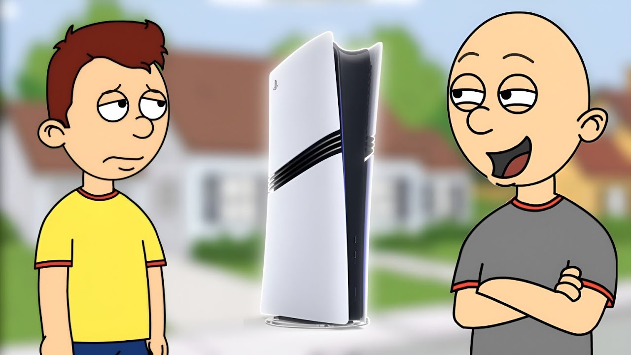 Classic Caillou Steals Caillou's Playstation 5/Grounded