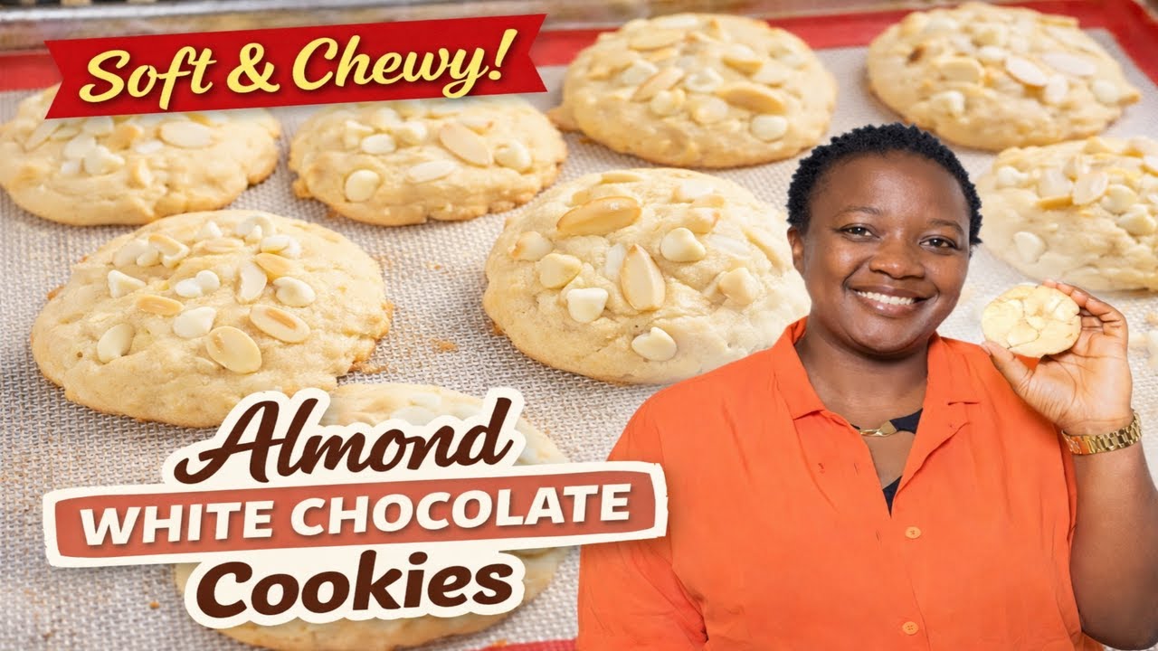 White Almond Bliss Cookies | Soft, Crunchy & Seriously Addictive