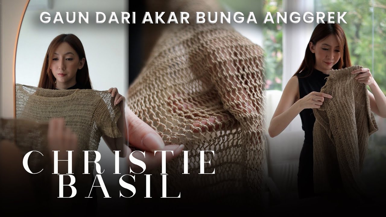 GAUN DARI AKAR BUNGA ANGGREK