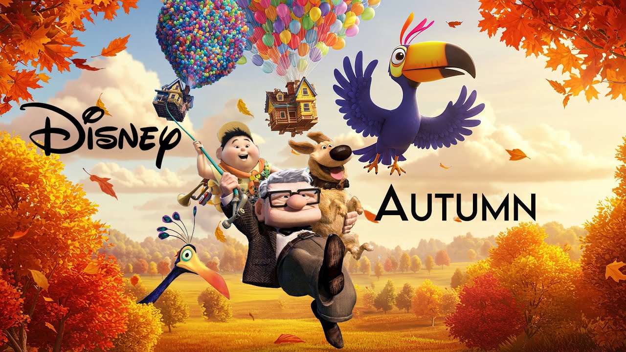 🍁 Cozy Autumn Disney Jazz Ambience 🏰 Guitar Jazz Relaxing Music for Study, Working
